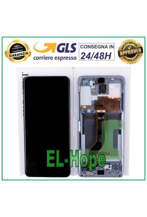 DISPLAY LCD FRAME ORIGINALE SAMSUNG GALAXY S20+ PLUS SM-G985 G986 TOUCH PURPLE DISPLAY LCD FRAME ORIGINALE SAMSUNG GALAXY S20+ PLUS SM-G985 G986 TOUCH PURPLE