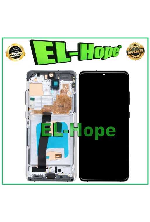 DISPLAY TFT FRAME + TOUCH SCREEN PER SAMSUNG GALAXY S20 ULTRA SM-G988 BIANCO DISPLAY TFT FRAME + TOUCH SCREEN PER SAMSUNG GALAXY S20 ULTRA SM-G988 BIANCO