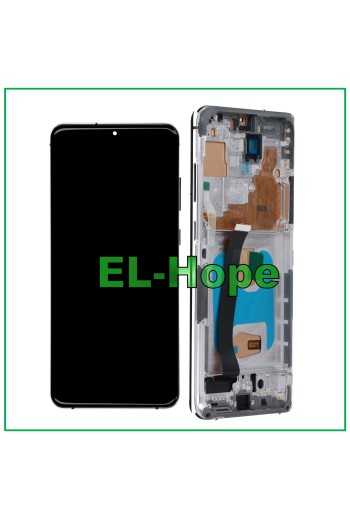 DISPLAY TFT FRAME + TOUCH SCREEN PER SAMSUNG GALAXY S20 ULTRA SM-G988 BIANCO