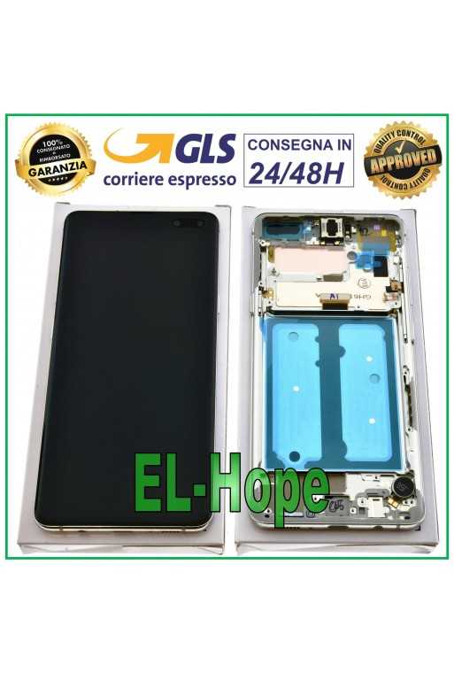 DISPLAY LCD ORIGINALE SAMSUNG GALAXY S10 5G SM-G977F TOUCH SCREEN CROWN SILVER DISPLAY LCD ORIGINALE SAMSUNG GALAXY S10 5G SM-G977F TOUCH SCREEN CROWN SILVER