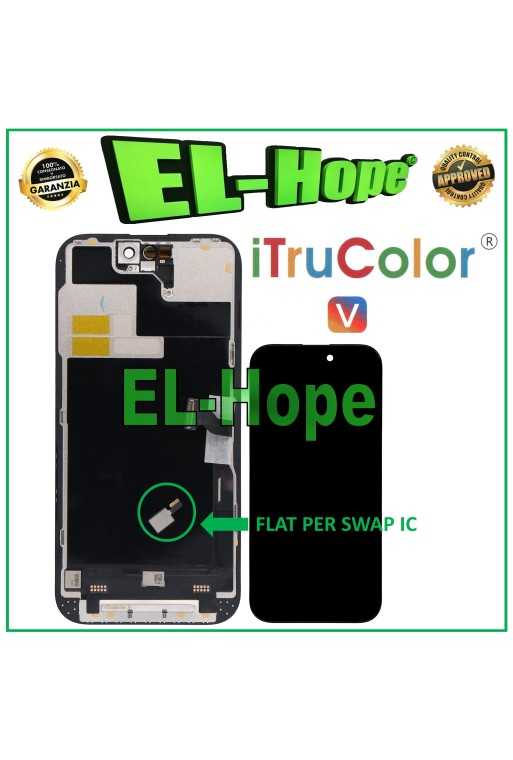 DISPLAY LCD iTruColor INCELL PER APPLE IPHONE 14 PRO TOUCH VETRO SCHERMO NERO DISPLAY LCD iTruColor INCELL PER APPLE IPHONE 14 PRO TOUCH VETRO SCHERMO NERO