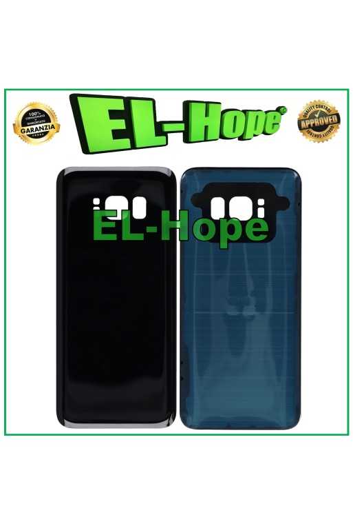 COPRI BATTERIA PER SAMSUNG GALAXY S8 SM-G950 VETRO SCOCCA CASE POSTERIORE NERO COPRI BATTERIA PER SAMSUNG GALAXY S8 SM-G950 VETRO SCOCCA CASE POSTERIORE NERO