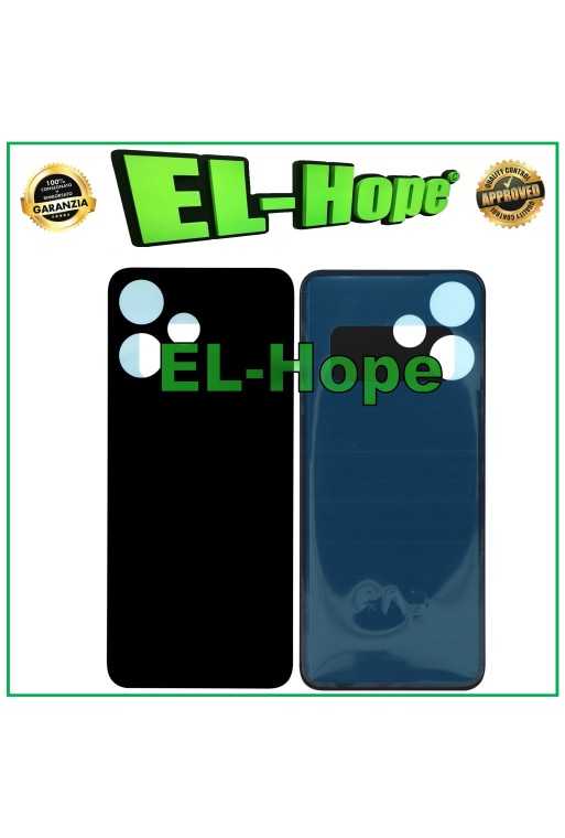 SCOCCA BATTERIA PER XIAOMI REDMI NOTE 12R 23076RA4BC COPERCHIO POSTERIORE NERO SCOCCA BATTERIA PER XIAOMI REDMI NOTE 12R 23076RA4BC COPERCHIO POSTERIORE NERO