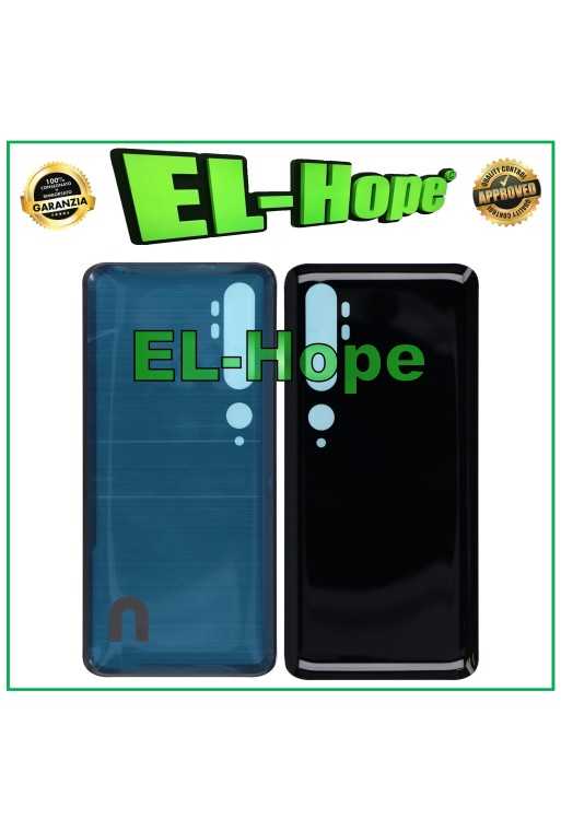 COPRI BATTERIA PER XIAOMI MI NOTE 10 PRO M1910F4S SCOCCA CASE POSTERIORE NERO COPRI BATTERIA PER XIAOMI MI NOTE 10 PRO M1910F4S SCOCCA CASE POSTERIORE NERO