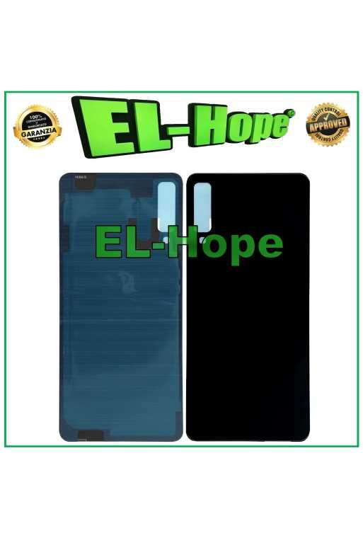 COPRI BATTERIA PER SAMSUNG GALAXY A7 2018 SM-A750 VETRO SCOCCA POSTERIORE NERO COPRI BATTERIA PER SAMSUNG GALAXY A7 2018 SM-A750 VETRO SCOCCA POSTERIORE NERO