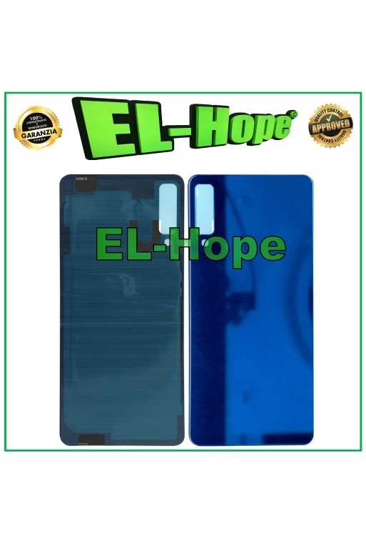 COPRI BATTERIA PER SAMSUNG GALAXY A7 2018 SM-A750 VETRO SCOCCA POSTERIORE BLU COPRI BATTERIA PER SAMSUNG GALAXY A7 2018 SM-A750 VETRO SCOCCA POSTERIORE BLU