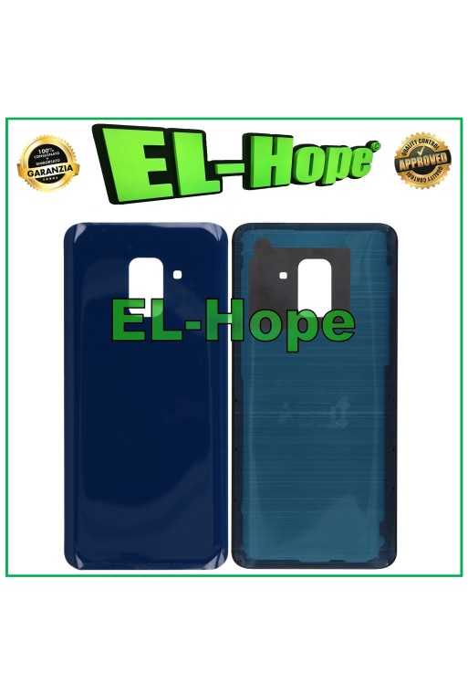 COPRI BATTERIA PER SAMSUNG GALAXY A8 2018 SM-A530 VETRO SCOCCA POSTERIORE BLU COPRI BATTERIA PER SAMSUNG GALAXY A8 2018 SM-A530 VETRO SCOCCA POSTERIORE BLU