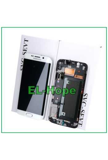 DISPLAY LCD ORIGINALE SAMSUNG GALAXY S6 EDGE SM-G925F TOUCH SCREEN BIANCO