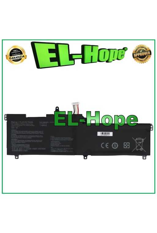 BATTERIA PER PC ASUS C41N1541 / 0B200-02070000 5000mAh 15.2V NERA PARI ORIGINALE BATTERIA PER PC ASUS C41N1541 / 0B200-02070000 5000mAh 15.2V NERA PARI ORIGINALE