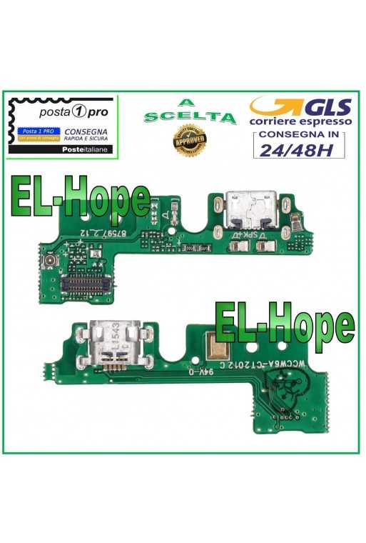 CONNETTORE RICARICA HONOR 6A DLI-AL10 MICROFONO PCB DOCK DI CARICA MICRO USB CONNETTORE RICARICA HONOR 6A DLI-AL10 MICROFONO PCB DOCK DI CARICA MICRO USB