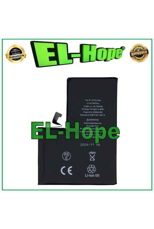BATTERIA DI RICAMBIO PILA PER IPHONE 13 PRO MAX 4352 mAh 4.47V BATTERIA DI RICAMBIO PILA PER IPHONE 13 PRO MAX 4352 mAh 4.47V