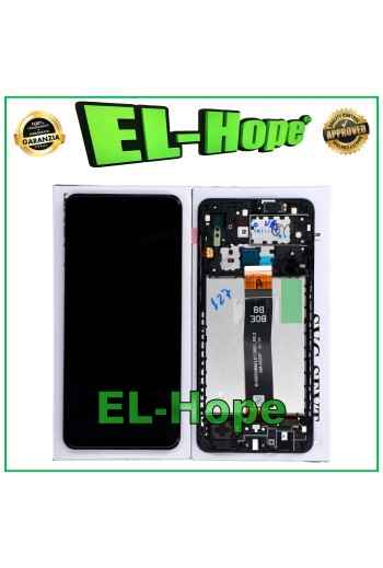 DISPLAY LCD ORIGINALE + FRAME SAMSUNG GALAXY A02 SM-A022 TOUCH SCREEN VETRO NERO