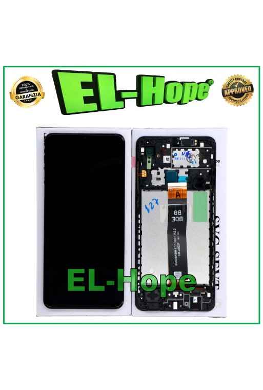 DISPLAY LCD ORIGINALE + FRAME SAMSUNG GALAXY A02 SM-A022 TOUCH SCREEN VETRO NERO DISPLAY LCD ORIGINALE + FRAME SAMSUNG GALAXY A02 SM-A022 TOUCH SCREEN VETRO NERO