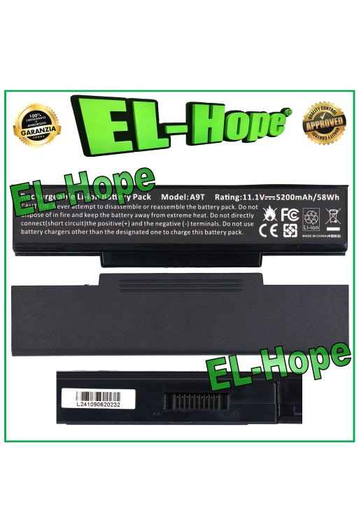 BATTERIA PER PC NOTEBOOK ASUS A9T 70NI51B2000 5200mAh 11.1V 58Wh PARI ORIGINALE BATTERIA PER PC NOTEBOOK ASUS A9T 70NI51B2000 5200mAh 11.1V 58Wh PARI ORIGINALE