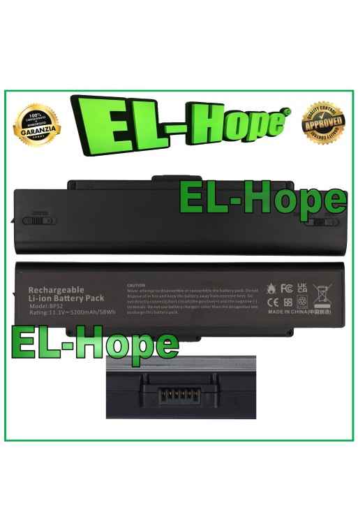 BATTERIA PER PC NOTEBOOK SONY VAIO VGP-BPL2 5200 mAh 11.1V NERA PARI ORIGINALE BATTERIA PER PC NOTEBOOK SONY VAIO VGP-BPL2 5200 mAh 11.1V NERA PARI ORIGINALE