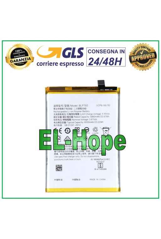BATTERIA BLP793 PER OPPO REALME C11 2020 RMX2185 6000 mAh PARI ORIGINALE BATTERIA BLP793 PER OPPO REALME C11 2020 RMX2185 6000 mAh PARI ORIGINALE