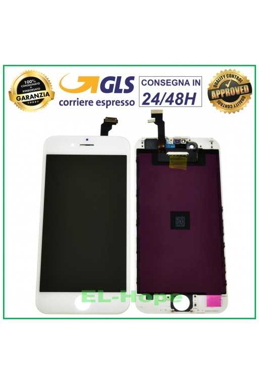 DISPLAY LCD RETINA PER APPLE IPHONE 6 TOUCH SCREEN VETRO BIANCO FRAME TIANMA DISPLAY LCD RETINA PER APPLE IPHONE 6 TOUCH SCREEN VETRO BIANCO FRAME TIANMA