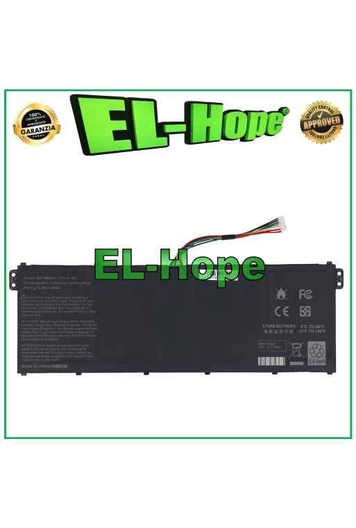BATTERIA PER NOTEBOOK ACER AC14B8K KT.00403.024 2750mA 15.2V NERA PARI ORIGINALE BATTERIA PER NOTEBOOK ACER AC14B8K KT.00403.024 2750mA 15.2V NERA PARI ORIGINALE