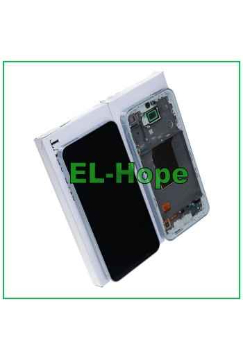DISPLAY TOUCH LCD OLED ORIGINALE SAMSUNG GALAXY A55 5G 2024 SM-A556 FRAME BLU