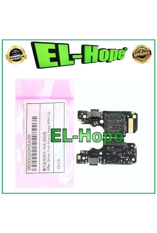 LETTORE SIM DOCK CARICA ORIGINALE SERVICE XIAOMI REDMI NOTE 12 PRO 4G 2209116AG