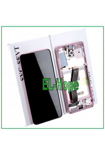 DISPLAY LCD + FRAME ORIGINALE SAMSUNG GALAXY S20 SM-G980 G981 TOUCH SCREEN ROSA
