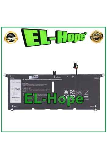 BATTERIA PER PC NOTEBOOK DELL 0H754V 6300 mAh 7.6 V 52Wh NERA PARI ORIGINALE