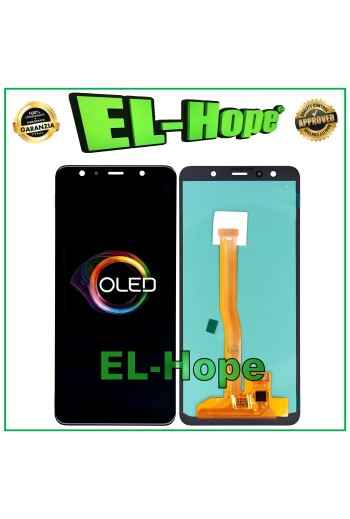 DISPLAY LCD OLED PER SAMSUNG GALAXY A7 2018 SM-A750F TOUCH SCREEN VETRO NERO