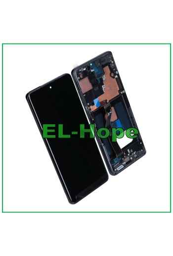 DISPLAY OLED TOUCH SCREEN + FRAME PER SAMSUNG GALAXY S20 ULTRA SM-G988 NERO