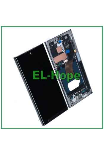 DISPLAY LCD OLED TOUCH + FRAME PER SAMSUNG GALAXY S23 ULTRA SM-S918 GREEN VERDE