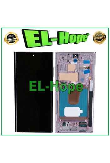 DISPLAY LCD OLED TOUCH + FRAME PER SAMSUNG GALAXY S23 ULTRA SM-S918 LAVENDER