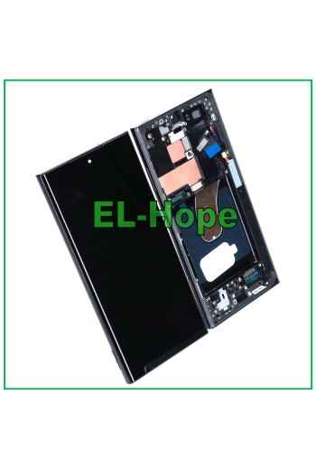 DISPLAY LCD OLED TOUCH SCREEN + FRAME PER SAMSUNG GALAXY S23 ULTRA SM-S918 NERO