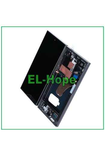 DISPLAY LCD OLED TOUCH SCREEN + FRAME PER SAMSUNG GALAXY S23 ULTRA SM-S918 NERO