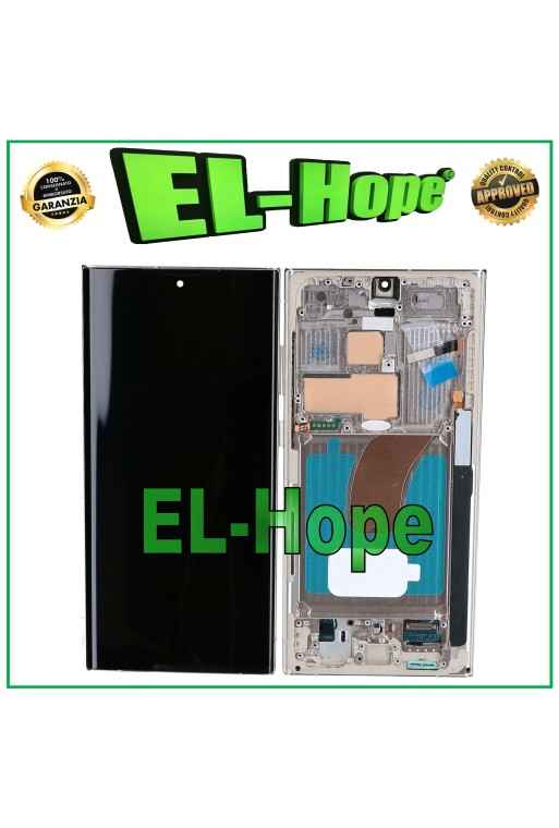 DISPLAY LCD OLED TOUCH FRAME PER SAMSUNG GALAXY S23 ULTRA SM-S918 CREAM BEIGE DISPLAY LCD OLED TOUCH FRAME PER SAMSUNG GALAXY S23 ULTRA SM-S918 CREAM BEIGE