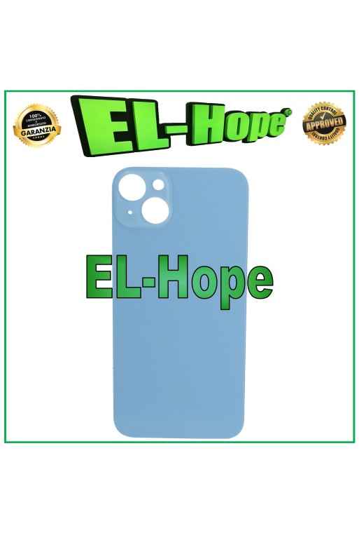 CASE VETRO SCOCCA POSTERIORE COPRI BATTERIA PER IPHONE 14 PLUS BIG HOLE BLU CASE VETRO SCOCCA POSTERIORE COPRI BATTERIA PER IPHONE 14 PLUS BIG HOLE BLU
