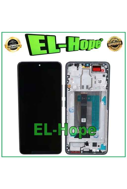DISPLAY LCD OLED + FRAME PER XIAOMI POCO F6 24069PC21G TOUCH SCREEN VETRO NERO
