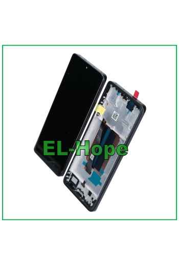DISPLAY TOUCH OLED PER XIAOMI REDMI NOTE 13 PRO+ PLUS 23090RA98C I G FRAME NERO