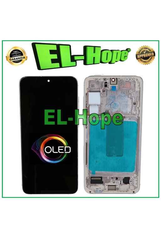 DISPLAY LCD OLED TOUCH PER SAMSUNG GALAXY S23+ PLUS SM-S916 FRAME SILVER BIANCO DISPLAY LCD OLED TOUCH PER SAMSUNG GALAXY S23+ PLUS SM-S916 FRAME SILVER BIANCO