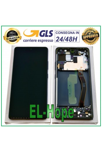 DISPLAY LCD ORIGINALE SAMSUNG GALAXY S10 LITE SM-G770 G770F TOUCH SCREEN NERO