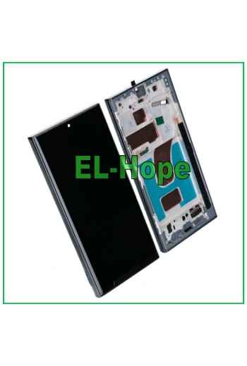 DISPLAY LCD TFT TOUCH + FRAME PER SAMSUNG GALAXY S23 ULTRA SM-S918 GREEN VERDE