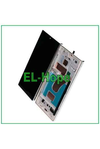 DISPLAY LCD TFT TOUCH SCREEN FRAME PER SAMSUNG GALAXY S23 ULTRA SM-S918 SKYBLUE