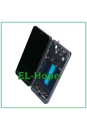 DISPLAY LCD OLED + FRAME PER SAMSUNG GALAXY S21 FE SM-G990B TOUCH SCHERMO NERO