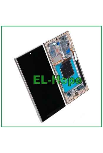 DISPLAY LCD OLED TOUCH FRAME PER SAMSUNG GALAXY S24 ULTRA SM-S928 TITANIUM GRAY