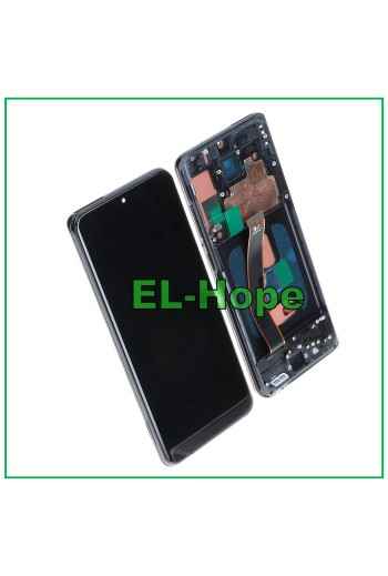DISPLAY LCD TFT + FRAME PER SAMSUNG GALAXY S20 SM-G980 G981 TOUCH VETRO NERO
