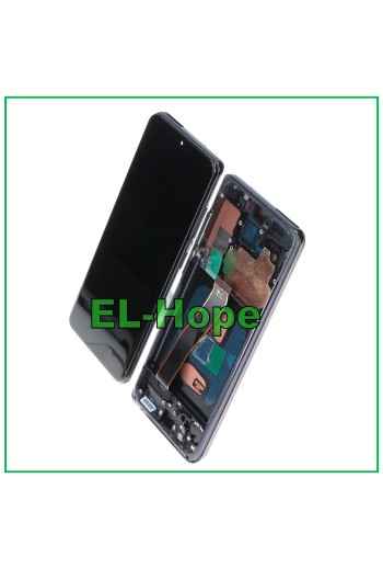 DISPLAY LCD TFT + FRAME PER SAMSUNG GALAXY S20 SM-G980 G981 TOUCH VETRO NERO
