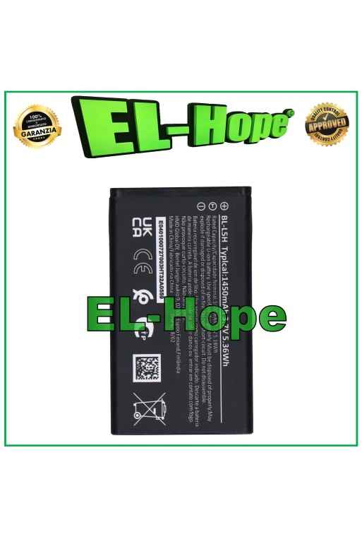 BATTERIA BL-L5H PER NOKIA 105 110 150 4G TA-1385 TA-1551 1450 mAh PARI ORIGINALE BATTERIA BL-L5H PER NOKIA 105 110 150 4G TA-1385 TA-1551 1450 mAh PARI ORIGINALE