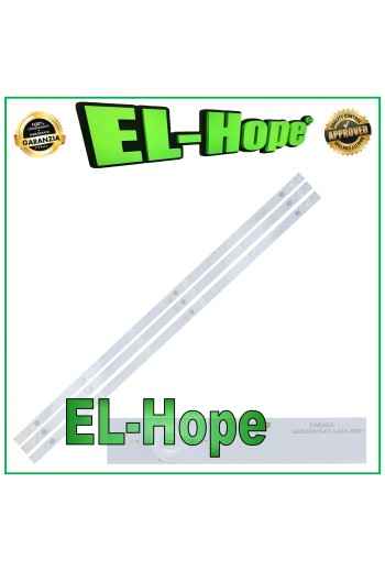 KIT 3 BARRE STRIP 6 LED PER TV 39" UNITED CRH-Z39E20003030060363BREV1.0 L715mm