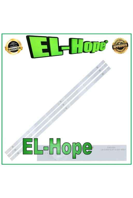 KIT 3 BARRE STRIP 6 LED PER TV 39" UNITED CRH-Z39E20003030060363BREV1.0 L715mm KIT 3 BARRE STRIP 6 LED PER TV 39" UNITED CRH-Z39E20003030060363BREV1.0 L715mm