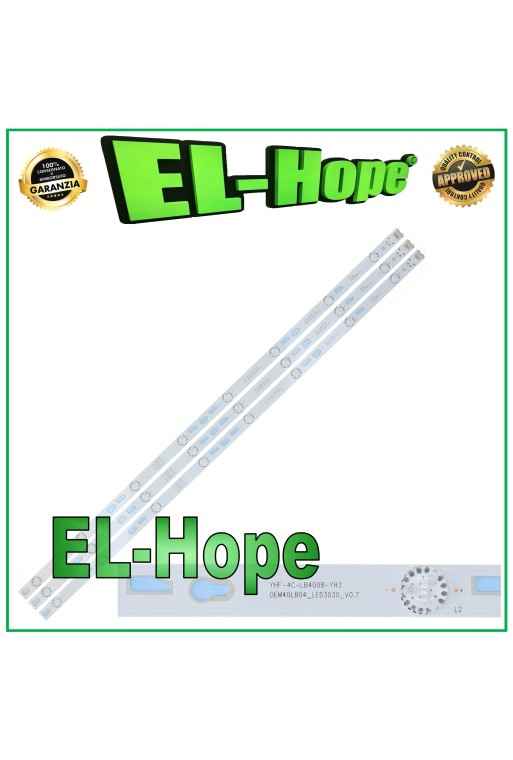KIT 3 BARRE 8 LED PER TV 40" TCL 4C-LB4008-HR2 4C-LB400T-ZM3 4C-LB400T-YH5 KIT 3 BARRE 8 LED PER TV 40" TCL 4C-LB4008-HR2 4C-LB400T-ZM3 4C-LB400T-YH5