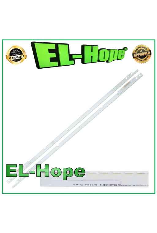 KIT 2 BARRE STRIP 60 LED PER TV 46" SAMSUNG 2012SVS46-7032NNB 10PIN LEFT / RIGHT KIT 2 BARRE STRIP 60 LED PER TV 46" SAMSUNG 2012SVS46-7032NNB 10PIN LEFT / RIGHT