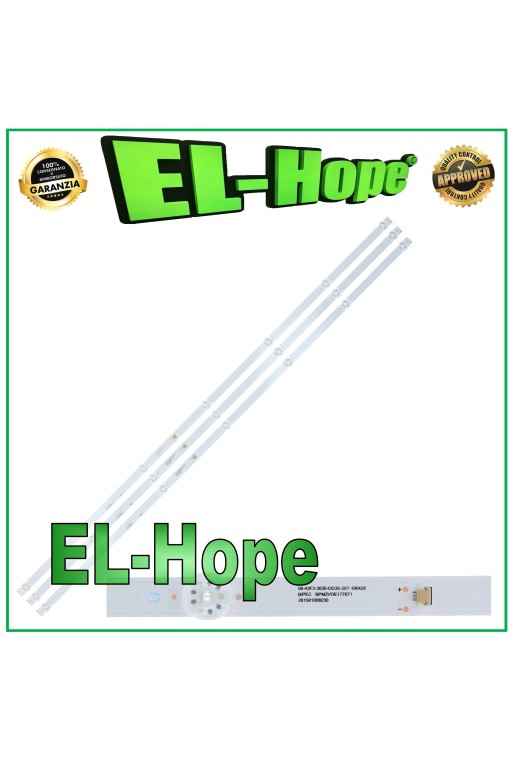 KIT 3 BARRE STRIP 7 LED PER TV LG 43" 06-43F3-3030-0D35-3X7-190428 BPM2VOE177671